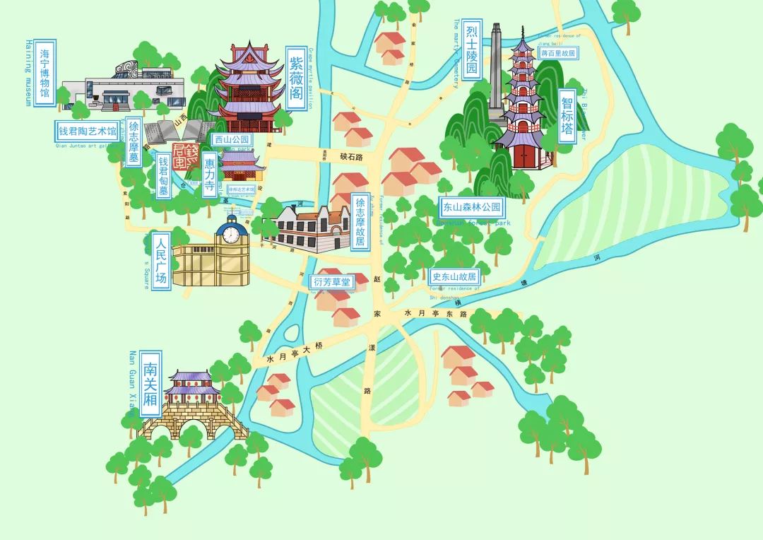 江苏智能语音手绘导览地图系统