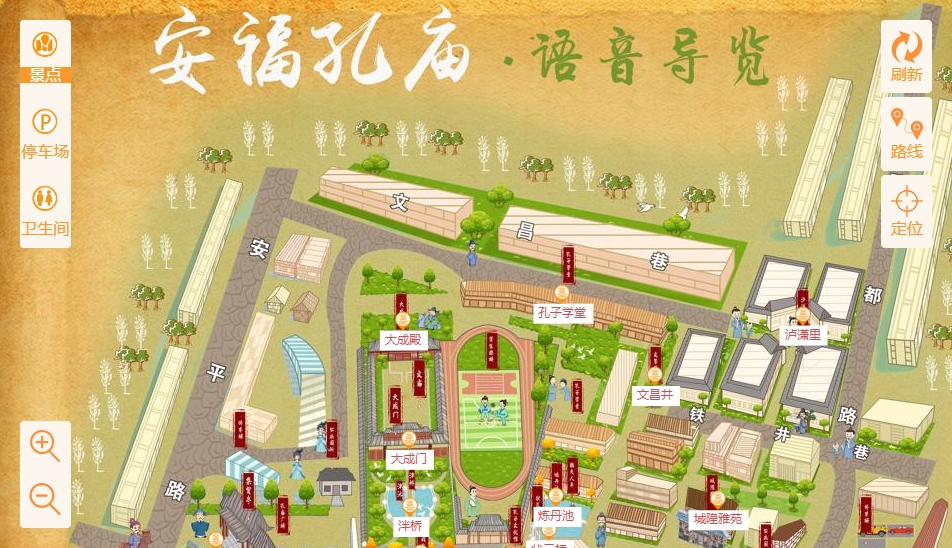 江苏手绘地图：智慧景区智能化服务的延伸